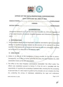 Betika to pay compensation after overstepping data boundaries